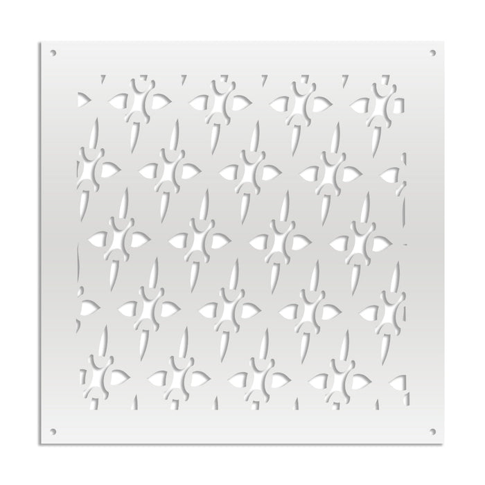 ZED - Pannello in PVC traforato - Parasole Colore: bianco, Misura: 98x98 cm