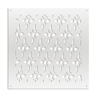 ZED - Pannello in PVC traforato - Parasole Colore: bianco, Misura: 98x98 cm