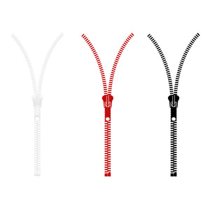 ZIP LINE - Adesivo murale wall sticker in vinile 55x150 cm Colore: Rosso