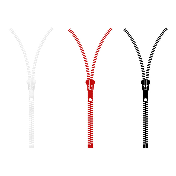 ZIP LINE - Adesivo murale wall sticker in vinile 55x150 cm Colore: Rosso