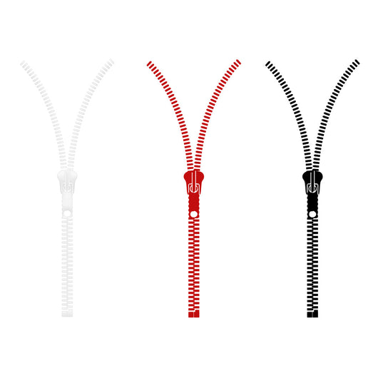 ZIP LINE - Adesivo murale wall sticker in vinile 55x150 cm Colore: nero