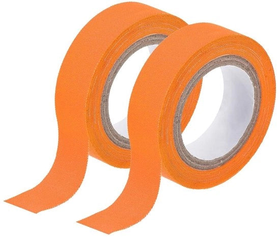 Nastro adesivo fluorescente per decorazione di festa e abitazione arancione 2 rulli