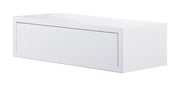 Mensola da Parete 1 Cassetto 45x13,4x20 cm in Fibra di Legno Lego Bianco