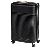 Set 4 Valigie Rigide in ABS da Viaggio Nero con Ruote Easy Roll e Beauty Case