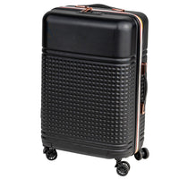Set 4 Valigie Rigide in ABS da Viaggio Nero con Ruote Easy Roll e Beauty Case