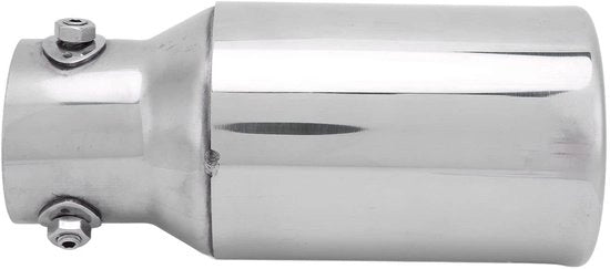 Uscita di Scarico in Acciaio Inossidabile - Auto Uscita di Scarico Tip 60 mm - Universale 89 mm - Liscio a Specchio - Duraturo - Acciaio Inossidabile - Uscita di Scarico Tip
