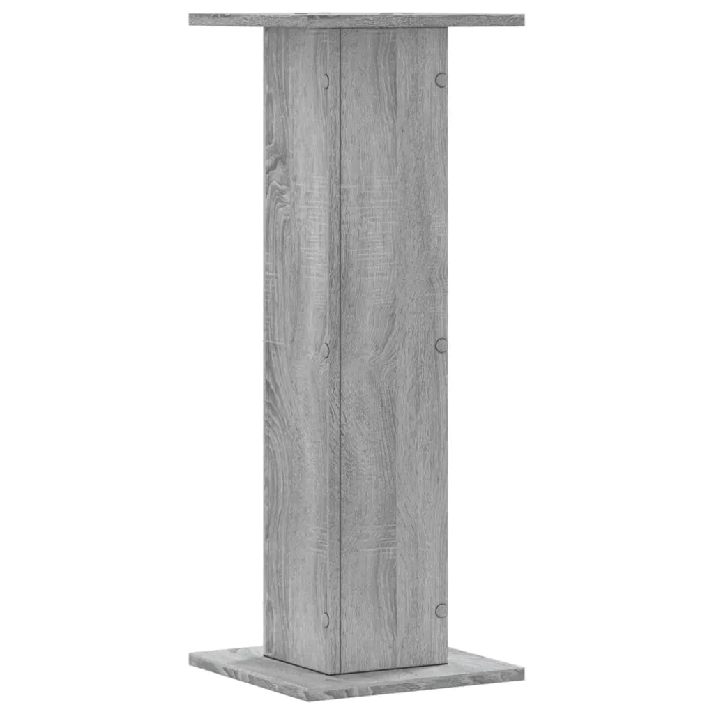 Supporti per Piante 2 pz Grigio Sonoma 30x30x80cm in Truciolato 3307869