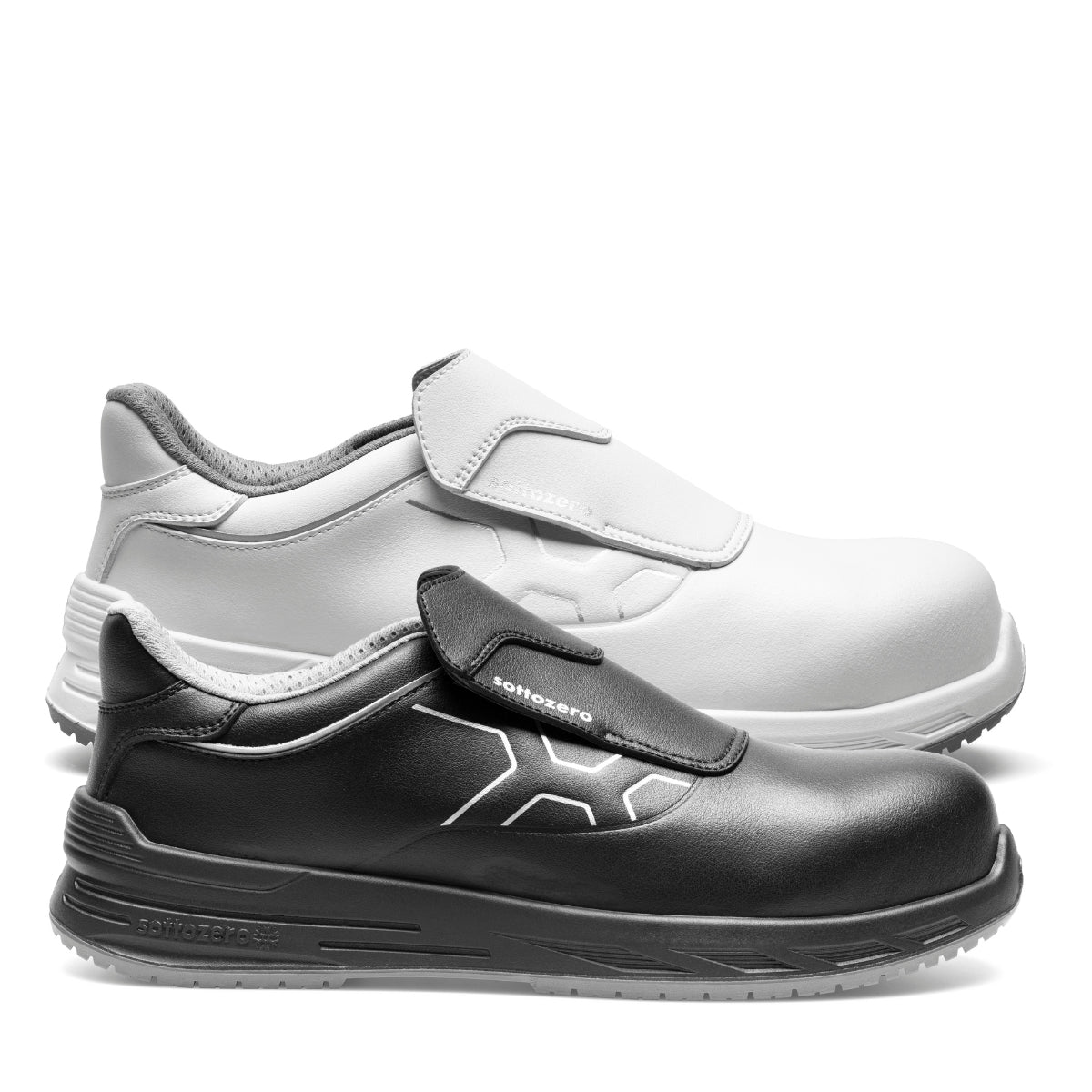 Scarpe da Lavoro HORECA Cuoco, Cucina, Settore Alimentare S2 ESD Slip-On | Sottozero WASABI Bianco/43