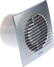 Ventilatore da Bagno con Sensore di Umidità Ø 100mm Argento Ventilazione Efficiente per Bagno Cucina e WC