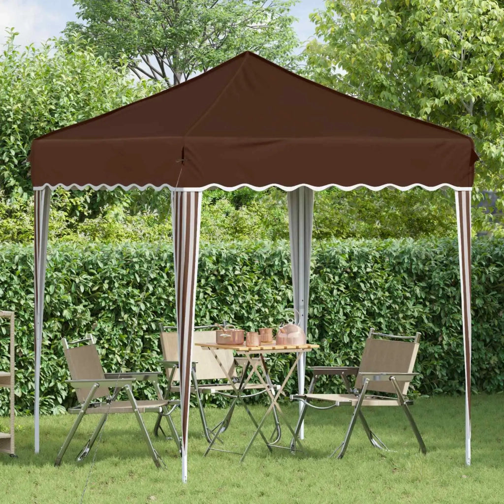 Tenda per feste a pop-up-Gazebo Marrone 195 x 195 x 245 cm 990109