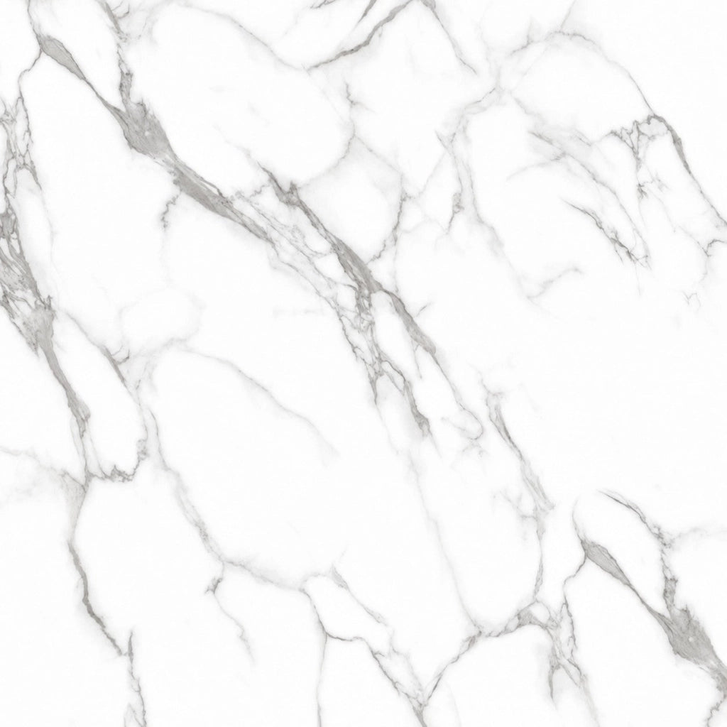 Set 22 Piastrelle Autoadesive per Pavimento e Parete 30x30 cm 2 mq in LTV PVC Effetto Marmo Bianco