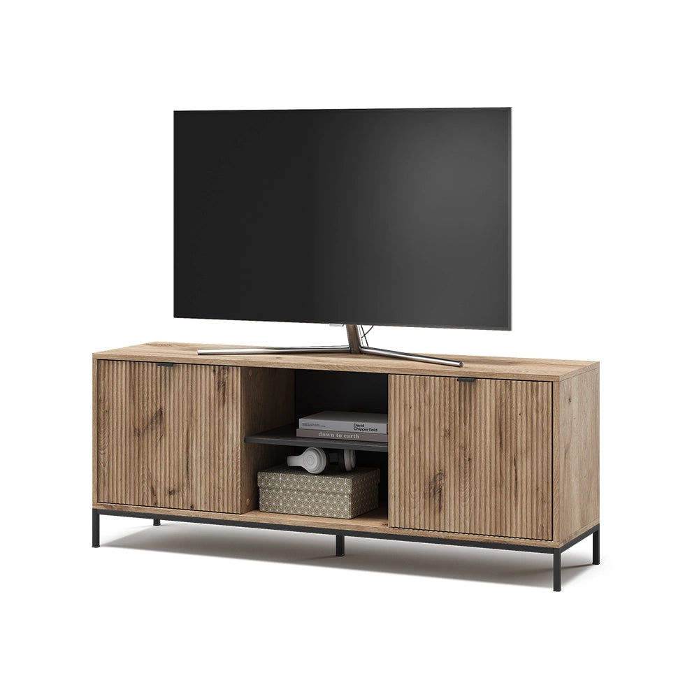 Vicco Tavolo basso Quercia vichinga 150 x 60 cm con 2 porte
