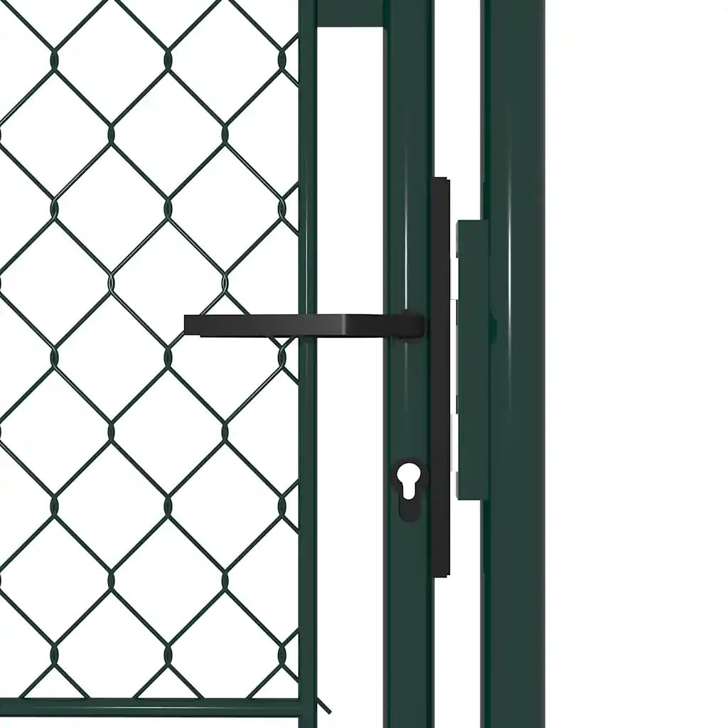 Cancello da Giardino in Acciaio 100x200 cm Verde 144407