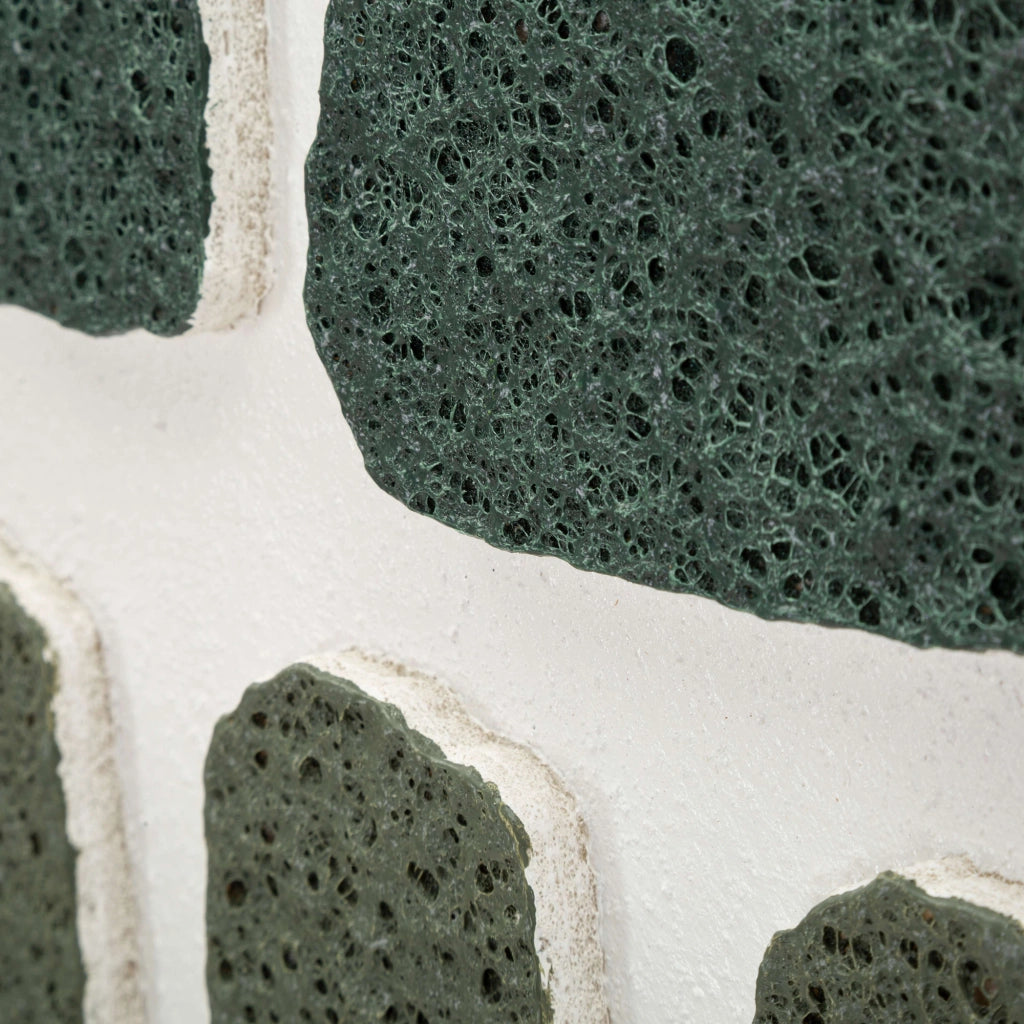 Bamase, Quadro Effetto Rilievo e Texture Materica, 60x80h cm Verde