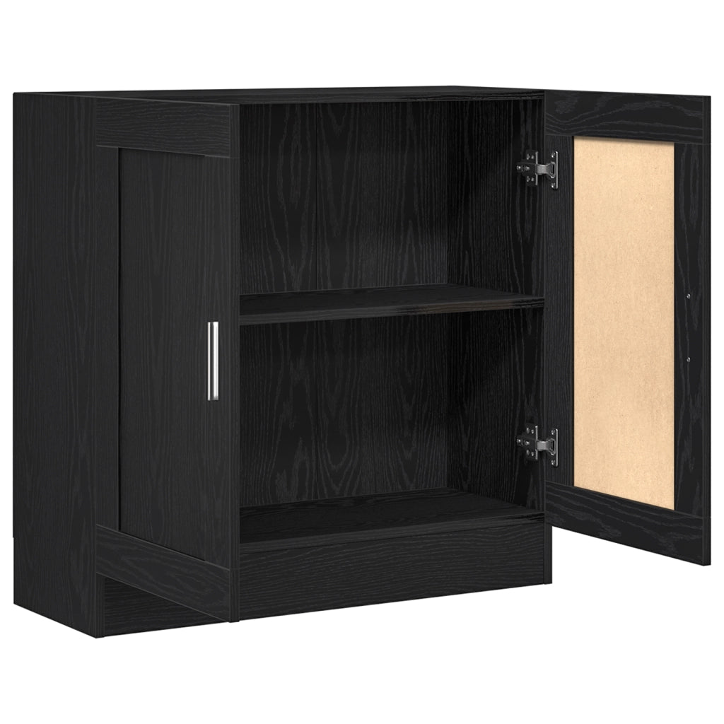 Mobile libreria  Nero Rovere 82,5x30,5x80 cm in legno ingegnerizzato