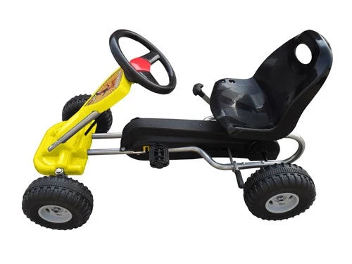 Go-kart a pedali per bambini giallo 89 cm 0102004