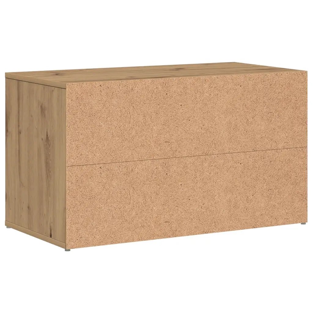 Panca Ingresso 80x40x45 cm Rovere Artigianale Legno Multistrato 856753