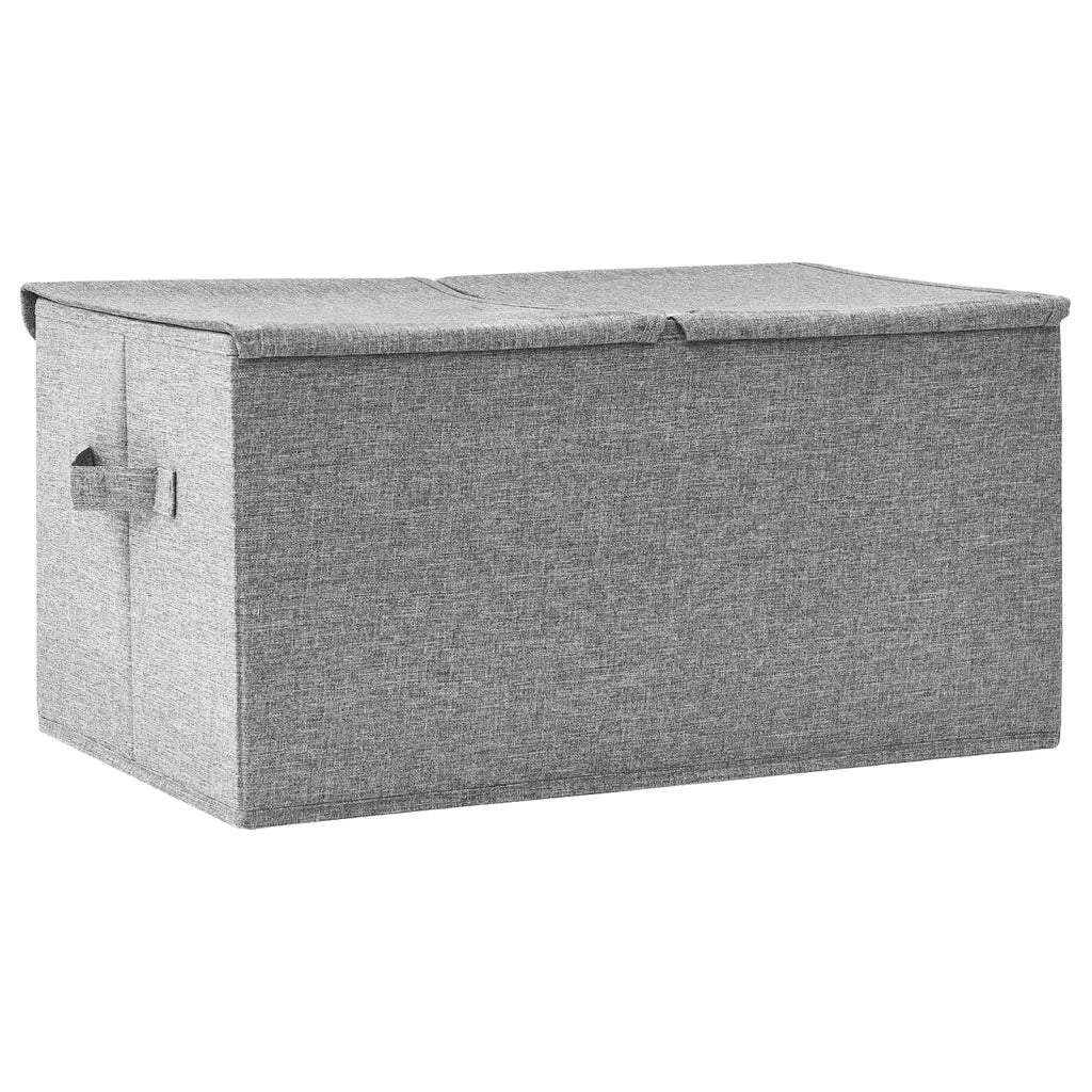 Scatola Portaoggetti in Tessuto 50x30x25 cm Grigio CFW2948316