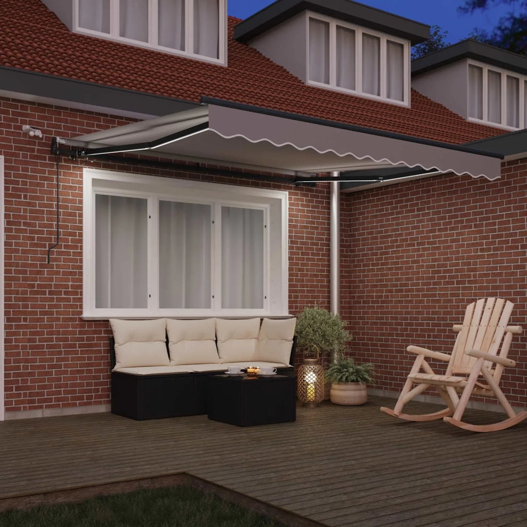 Tessuto per Tenda con Grigio chiaro 300 x 250 cm Poliestere 3330094