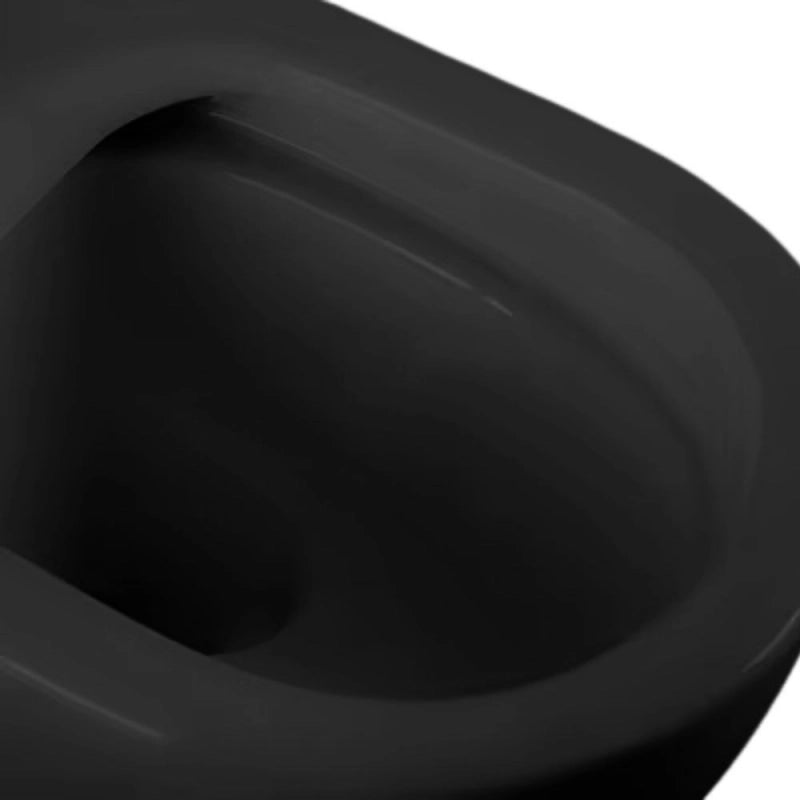 WC sospeso YJ-2381MB 48.5x36.5x36.5 cm nero opaco