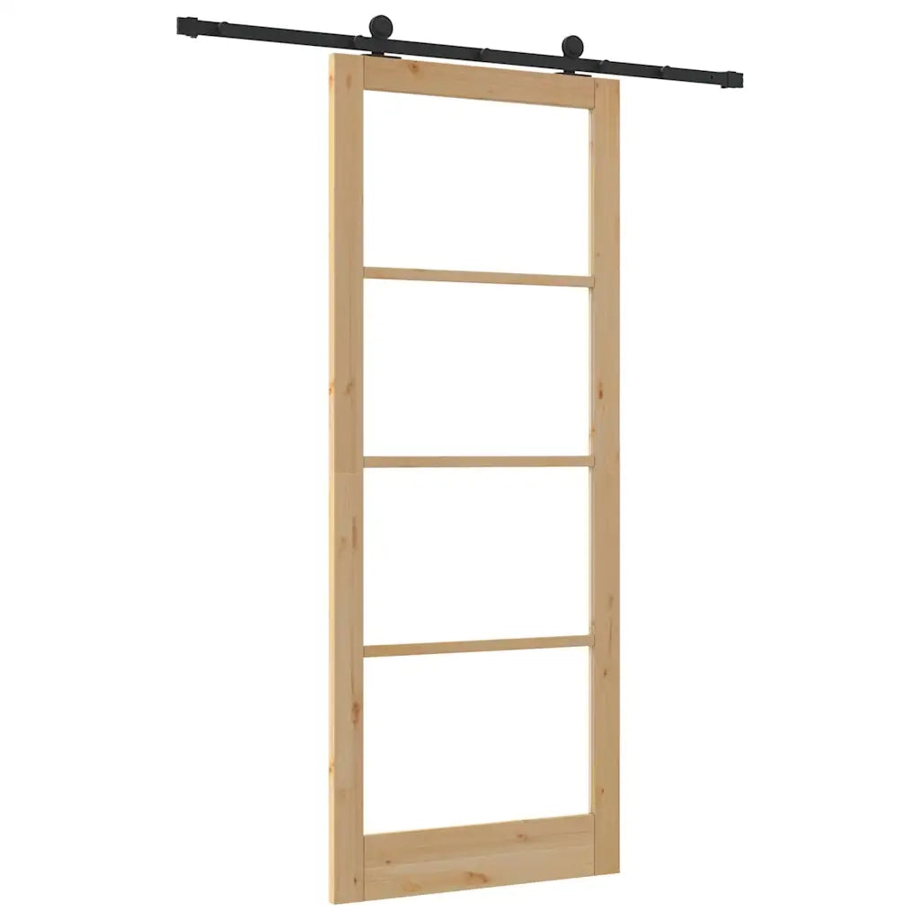 Porta Scorrevole ORKDAL Marrone 93 x 232 cm Legno e metallo 3332011