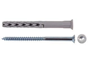 TASSELLO IN NYLON PROLUNGATO SXRL-WT IS- - ø mm. 8x80 vite ø mm.5,5x90 TORX T30 - 50 pezzi FISCHER