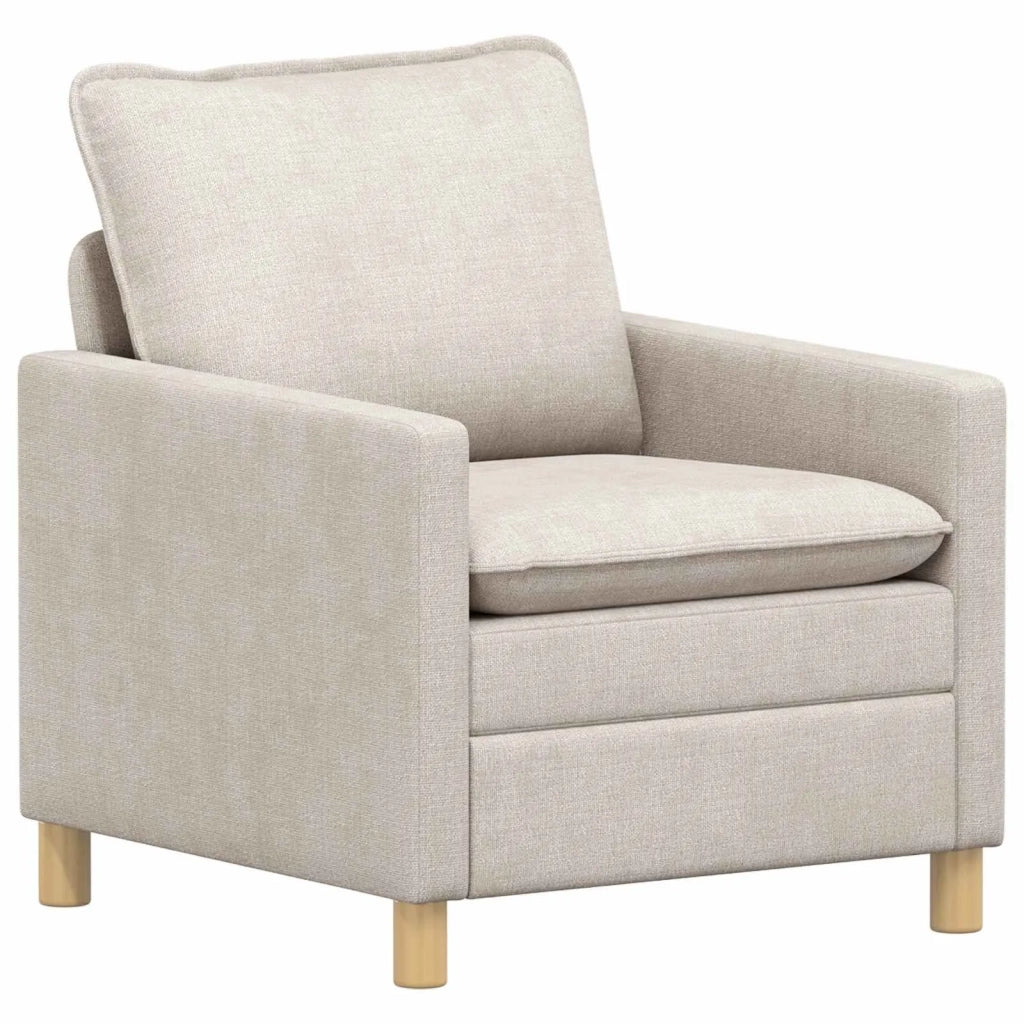 Set di divani 2 pcs Crema Poliestere 3417046