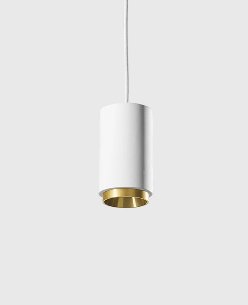 PROPILEI lampadario a Sospensione 1 Luce 4 Anelli Colorati in alluminio attacco GU10 in gesso bianco