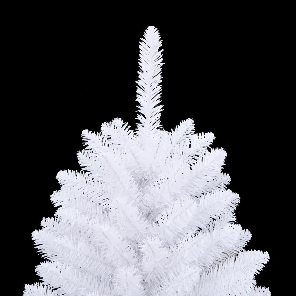 Albero di Natale Artificiale Incernierato con Base Bianco 150cm 357785
