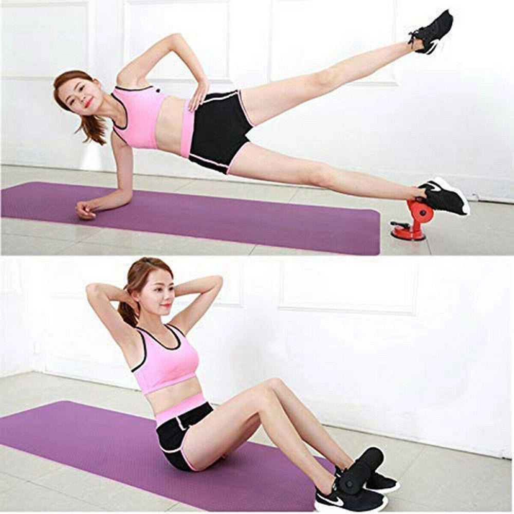 Trade Shop - Attrezzo Per Addominali Fitness Ventosa Sport Spugna Caviglie Curl Push Up Sit -