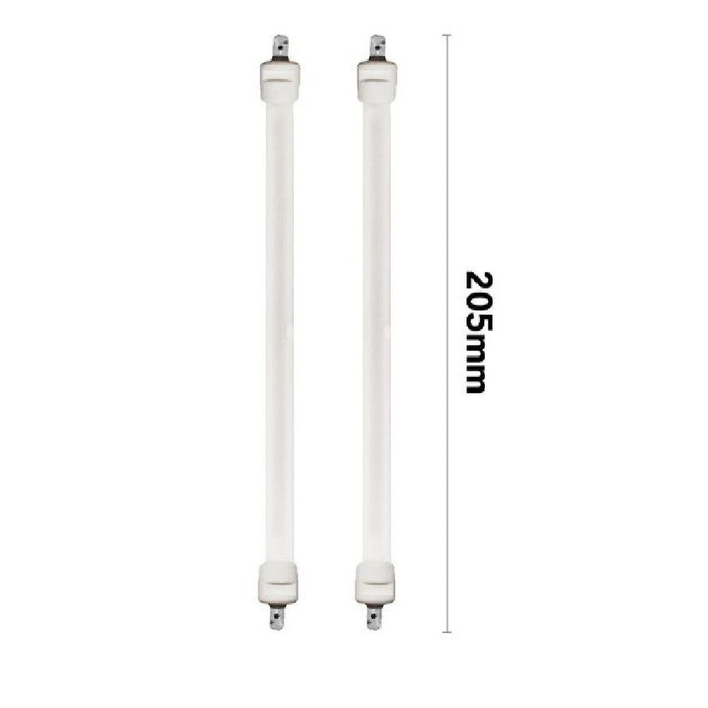 Trade Shop - Set 2 Tubi Candela Di Ricambio Per Stufa Al Quarzo Stufe Lunghezza 205 Mm Tbq-01 -