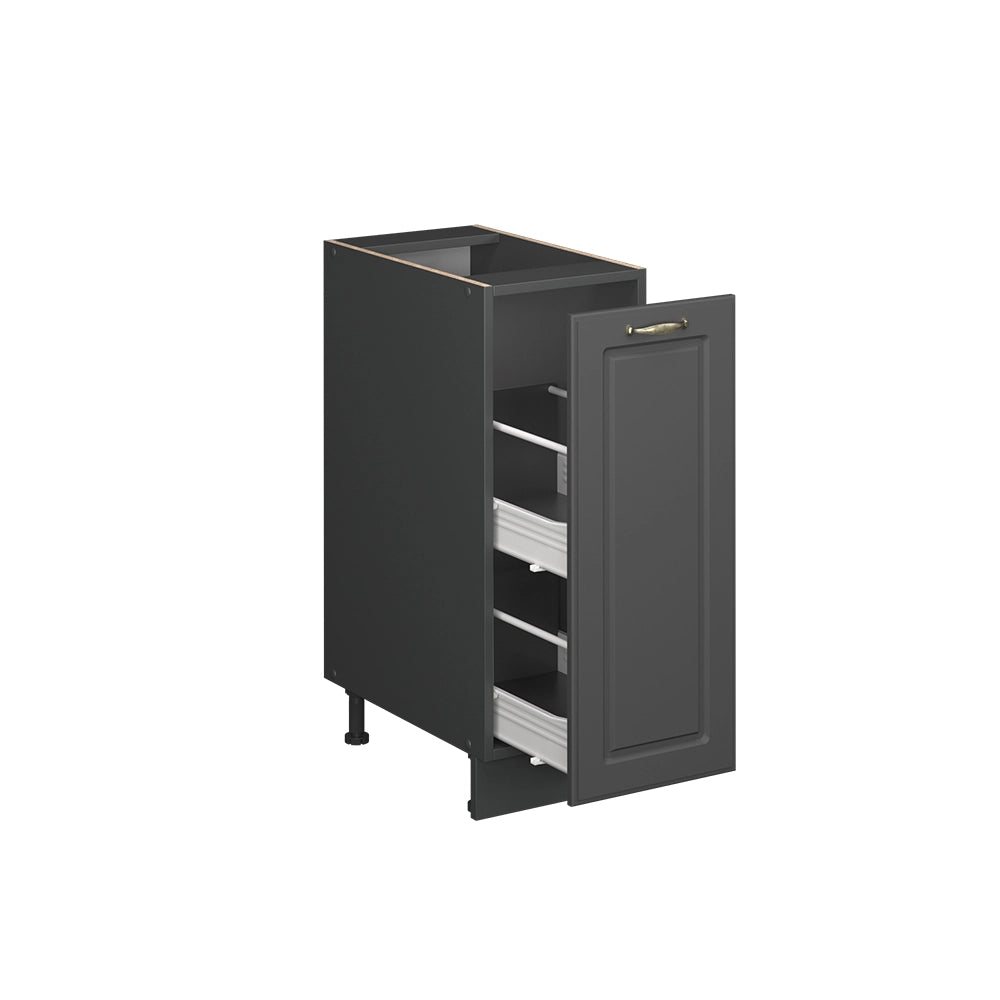 Vicco Armadio cucina dispensa alto Landhaus antrazit-oro 30 cm , PL Antracite