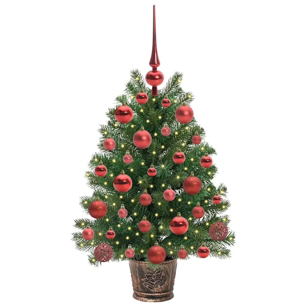 Albero di Natale artificiale con 150 LED Verde 75 cm PE e PVC 3397302