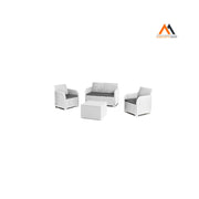 SET DA GIARDINO POLIPROPILENE 'ROSALIE LOUNGE' colore bianco
