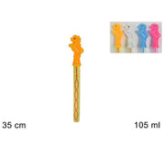 Trade Shop - Set 2 Pz Bolle Sapone 105ml Spada Cavallo Gioco Divertimento Bambini 35cm Party -