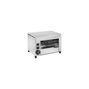 Milantoast 14701 Tostiera Professionale 2 Posti Acciaio Inossidabile 1210 W Timer 15 min 2 Pinze Incluse colore Inox