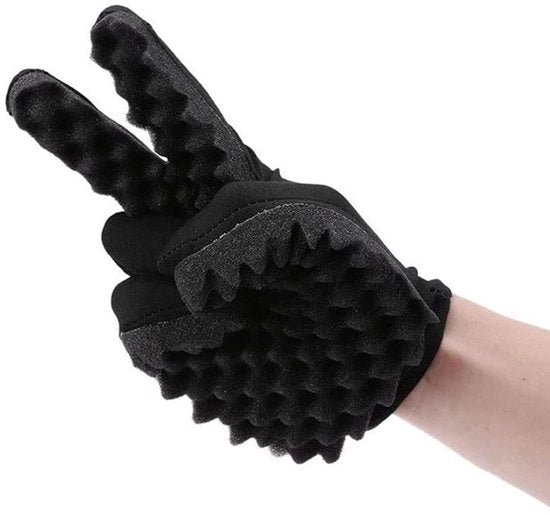 Set di spazzole per capelli - Manicure a forma di gomito per capelli afro - Strumento magico per creare onde - Nero - Attrezzo per stile capelli - Adatto per uomini e donne