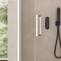 Porta Doccia apertura unico battente in Cristallo 6 MM anticalcare - Misura: 90 x 195 h (AdattabilitÃ  88-90 cm)