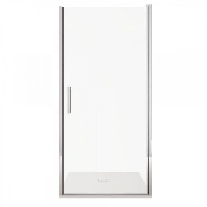 Porta Doccia apertura unico battente in Cristallo 6 MM anticalcare - Misura: 90 x 195 h (AdattabilitÃ  88-90 cm)