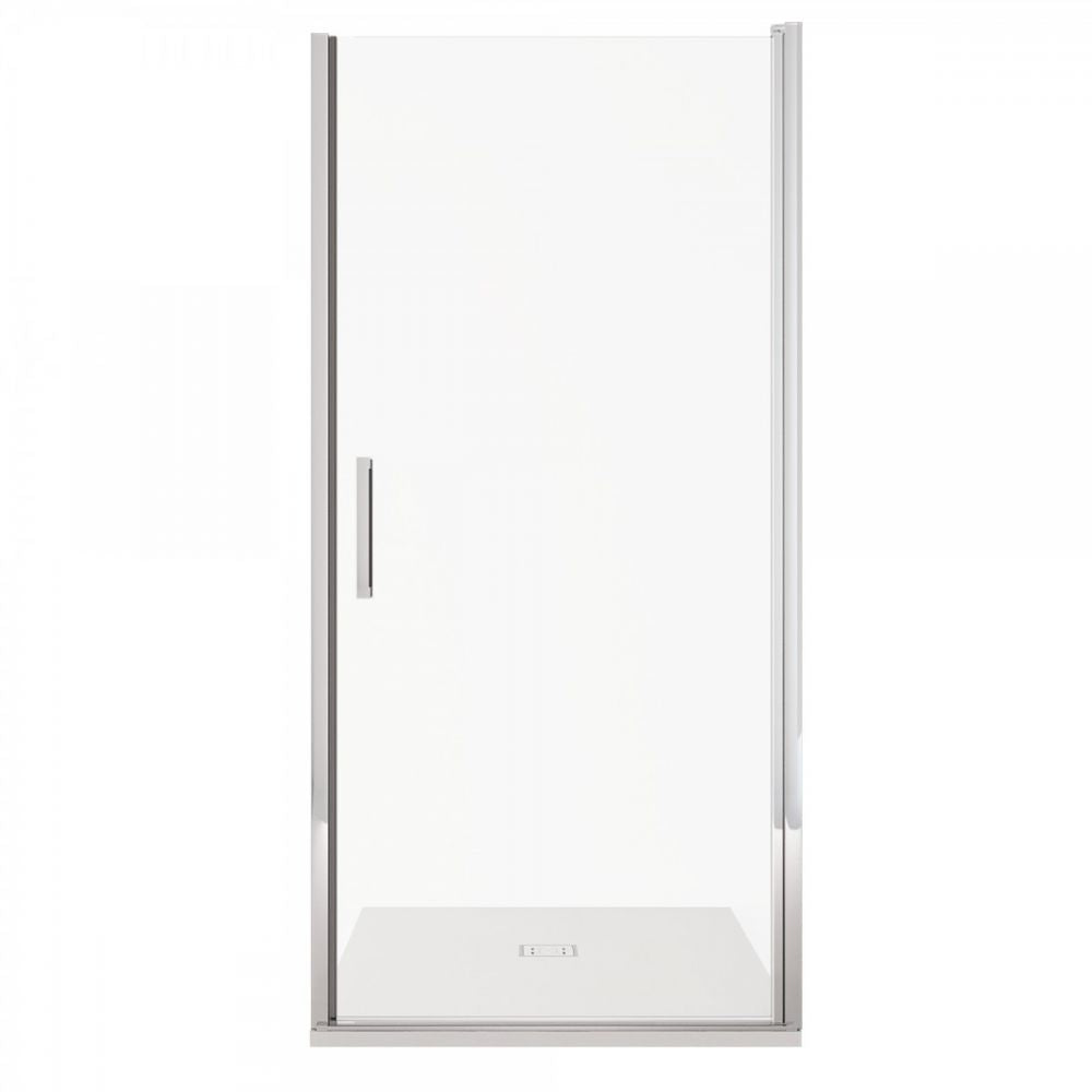 Porta Doccia apertura unico battente in Cristallo 6 MM anticalcare - Misura: 70 xh 195 (AdattabilitÃ  67-70 cm) 