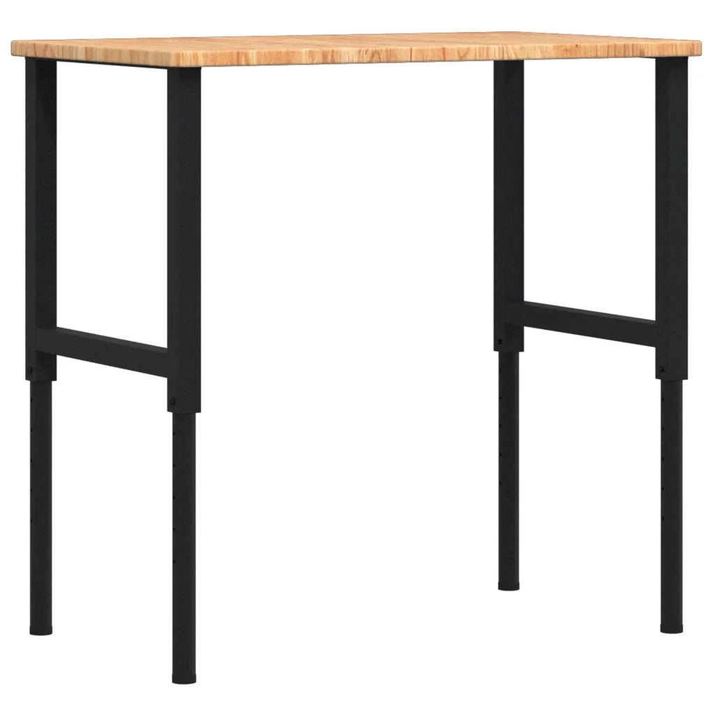 Banco Lavoro Marrone Chiaro 100x60x(71,5-98cm Legno di Rovere CFW1418619