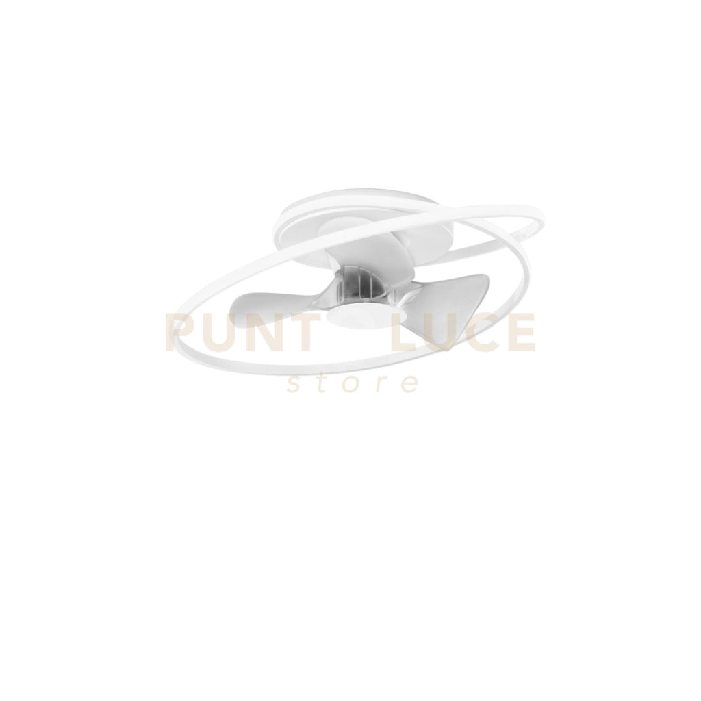 PLAFONIERA LED VENTILATORE STORM BIANCO 60W 7450LM CCT 3000K Luce calda,4000K Luce naturale,6500K Luce fredda 77X27CM