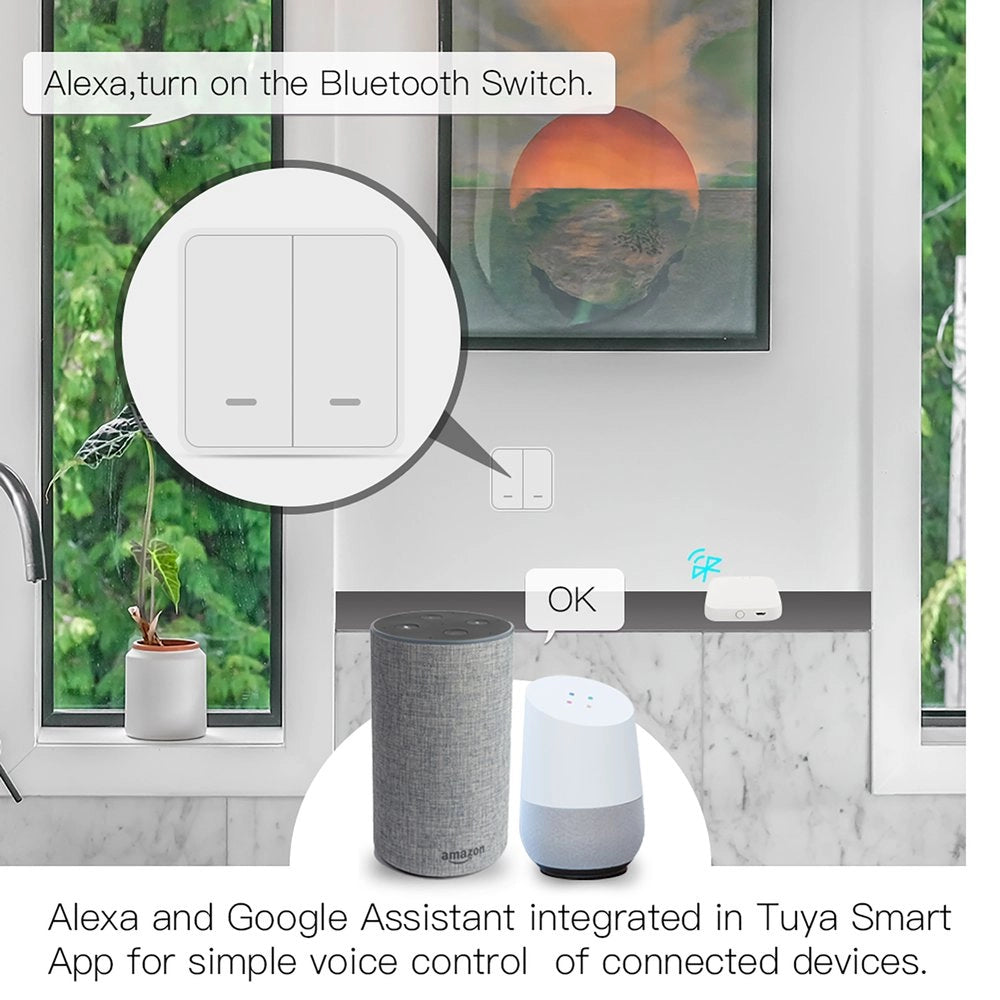 Gateway, Bluetooth BLE Mesh, TUYA, Smart Life, 1A, 5V 61X61X16mm, IP20, SHB1001