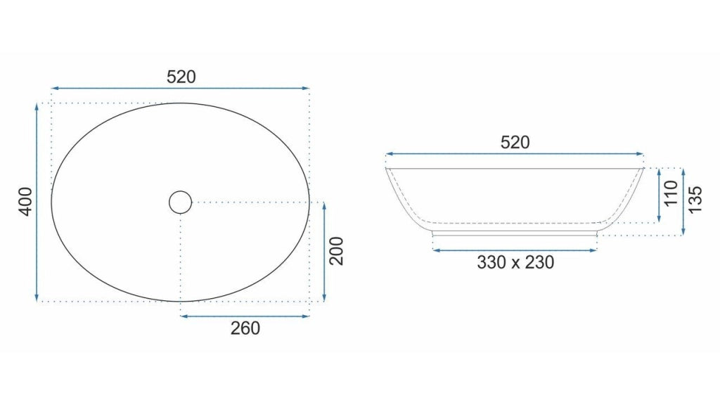 Lavabo Da Appoggio Rea Margot Black / Gold