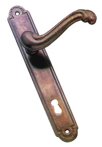 maniglia barocco con placca  foro patent cod:ferx.vit11052