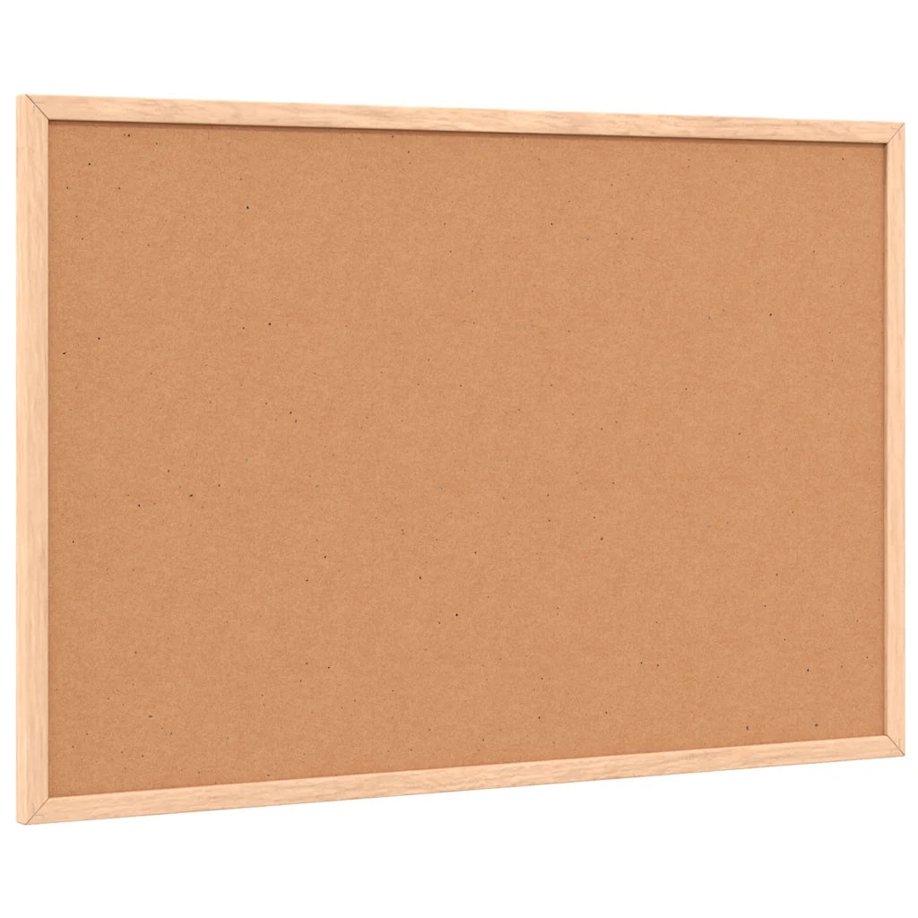Bacheca in sughero con cornice in legno massello di pino 60x40 cm 4017418
