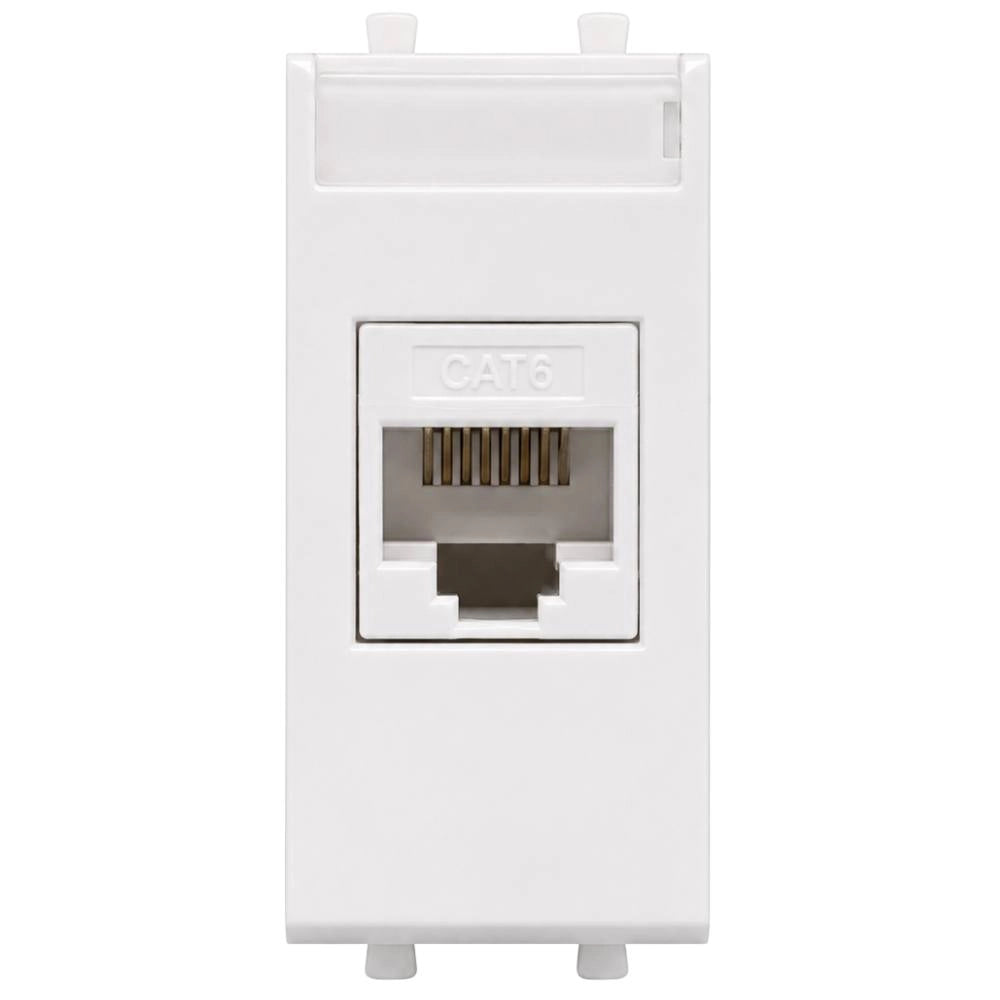 Presa rj45 cat 6 utp non schermata serie s44 per reti veloci
