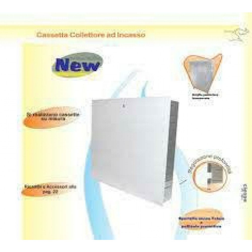 Cassetta per collettore zincata cm.27x47x7,5