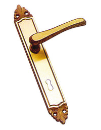 maniglia athena con placca quadro 8 foro yale cod:ferx.vit5362