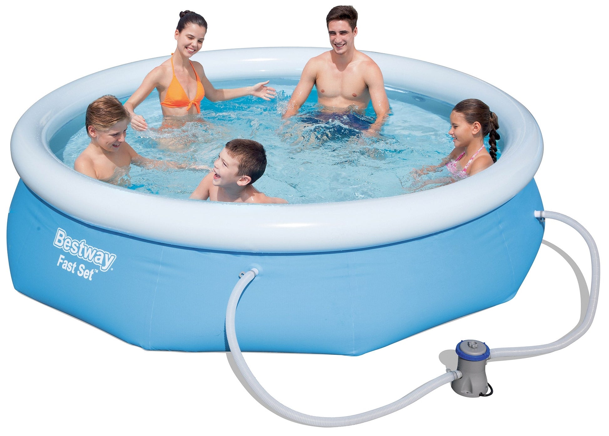 Piscina Gonfiabile Autoportante Rotonda Ø305x76cm Bestway Fast Set 57270